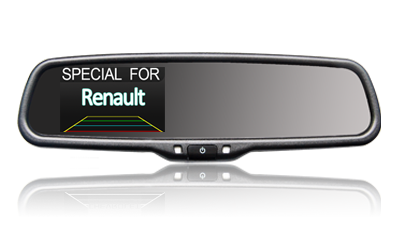 Espelho retrovisor de 3,5 polegadas monitor especial para a Renault, AK-035LA42